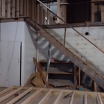 Original stairs. Removed and new were made by hand and installed