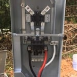 New work or existing home/ business 200 amp disconnect meter base combo installation