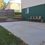We have to cut the ground to a level grade to make a flat area.