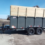We have high side trailers great for roofing projects