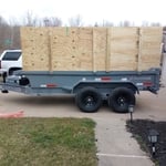 We have short high side trailers great for those small driveways
