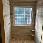 Finish look before glass enclosure