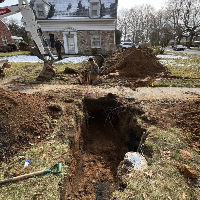 Water line install