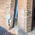 Tuckpointing around property