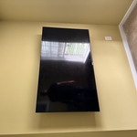 New electrical outlet and tv mounting
