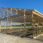 60’x80’ pole barn floor