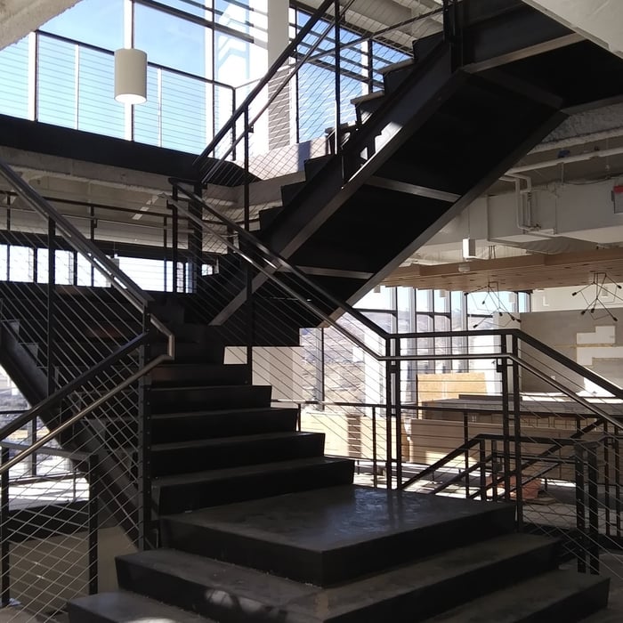 Custom steel staircases