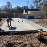 Concrete pad for a "tiny home"