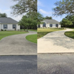 driveway before and after