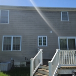 Mold and algae removal from vinyl siding and deck
