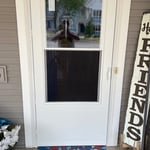 Storm door install