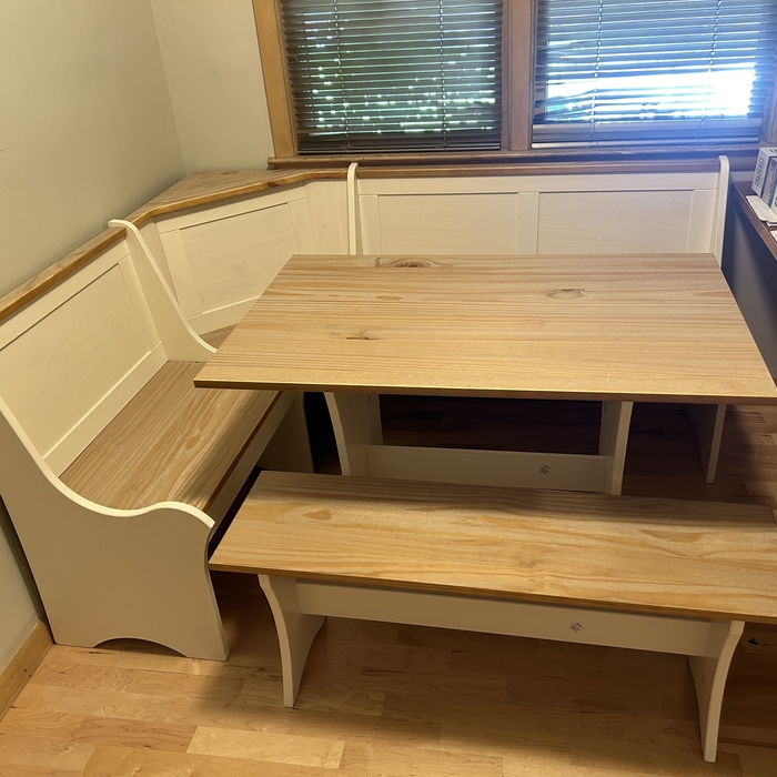 Table and benches