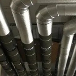 Commercial duct insulation and metal