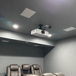 Projector and in wall speakers
