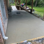 Stamp concrete patio