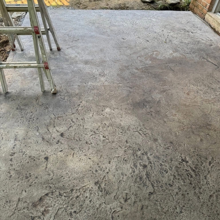 Stamp concrete patio
