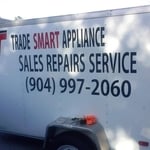 Vinyl lettering for appliance store
