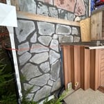 Fixed grout flagstone patio
