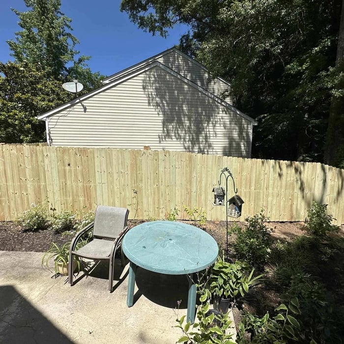 New fence