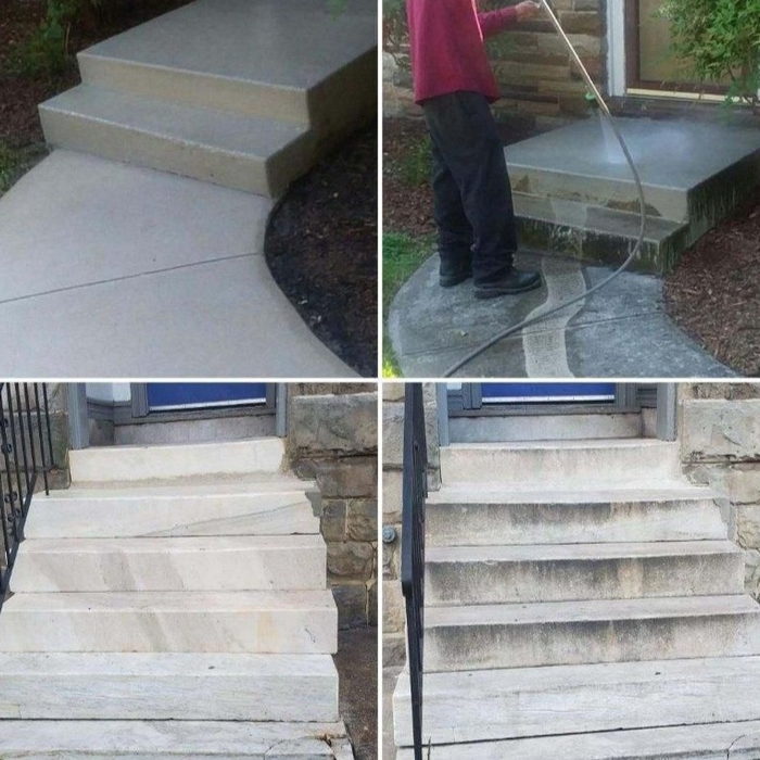 We can clean marble stairs!!
