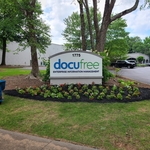 Commercial flower bed installation
