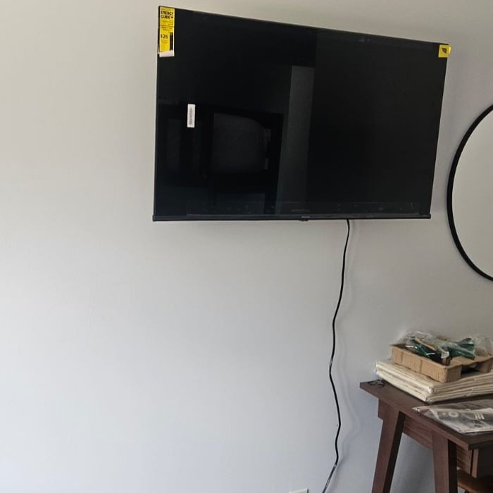 Outside cleanup and TV setup