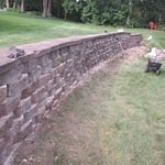 Rebuilt wall