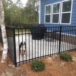 Family dog now has a nice and safe back yard to play in !