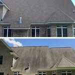 This was a roof washing we did in one day for $1500