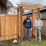 Custom lattice and trellis with walk gate