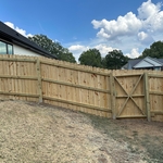 6’ pine fence