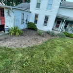 Mulch bed after
