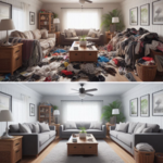 Before and after living room 2