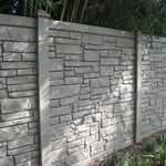 Faux Stone Composite Fence