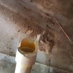 Broken water piping