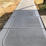 Concrete sidewalk