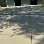 Concrete driveway