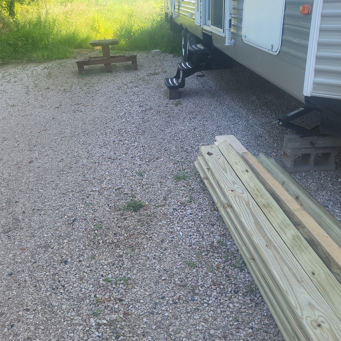 Camper porch