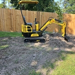 Digging out for stone