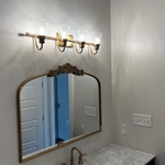 Did total rewire of bathroom, vent light, recessed, cans, receptacles,