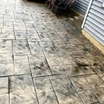 Stamped patio