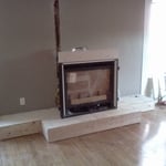 Custom Fireplace Before