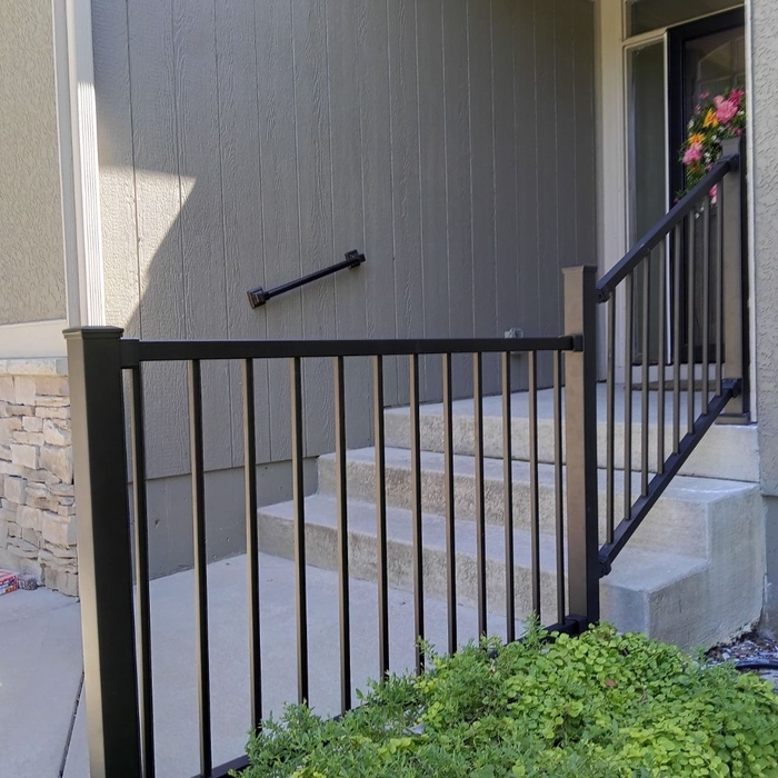 Finished rail and grab bar
