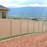 6' Tan Privacy Fence