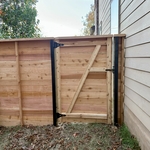 7’ Tall Western Red Cedar Fence with Two Gates
