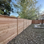 7’ Tall Western Red Cedar Fence with Two Gates