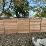 7’ Tall Western Red Cedar Fence with Two Gates