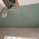 Mold remediation in small bathroom