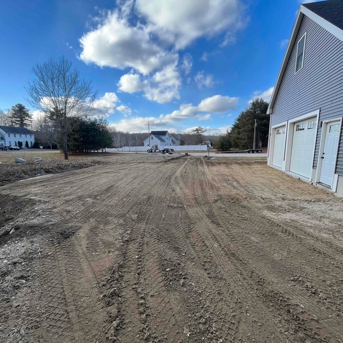 Driveway and yard grading