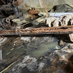 Old washer drain